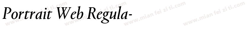 Portrait Web Regula字体转换
